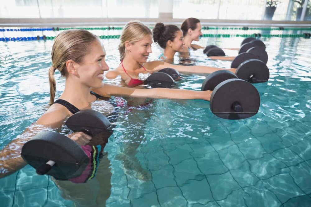 Des exercices à la piscine 