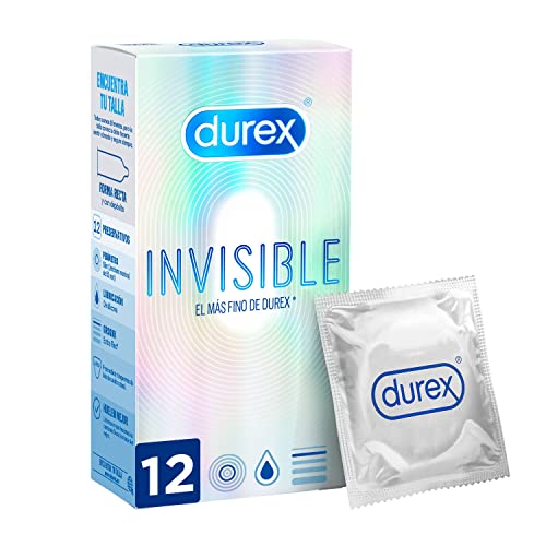 Préservatifs invisibles Durex Ultra Slim pour une sensibilité maximale Durex *Medium* - 12 Préservatifs