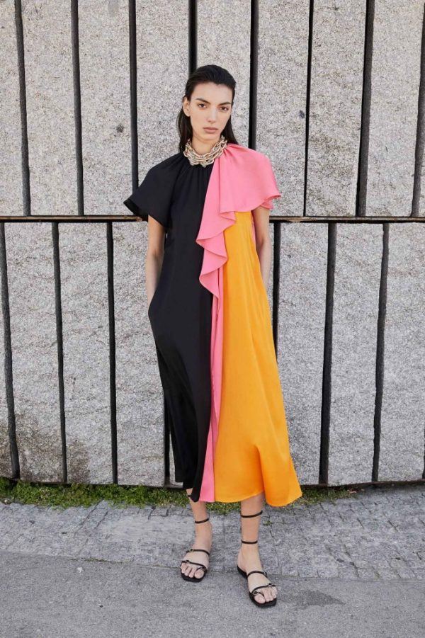 vente sfera pour femme 2022 robe colorblock 