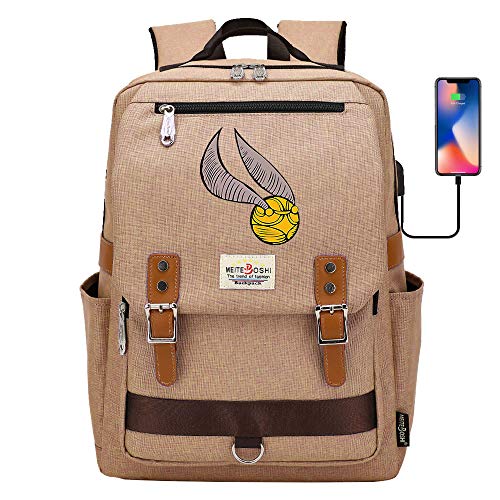 Harry Potter Kids School Bag, Quidditch Catch - The Golden Snitch Game, Outdoor Sports Backpack Large 15