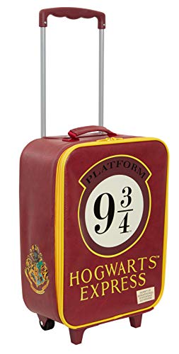 Harry Potter 4 Wheel Carry-on Poudlard Sac de Voyage avec Poignée, Rouge (Rouge) - MNCK13776