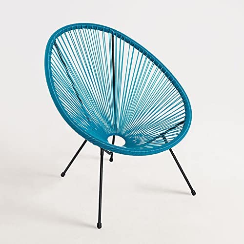 Miguel Gifts - Chaise de salle à manger - Chaise de plage Cary - Bleu sarcelle - Expédié d'Espagne