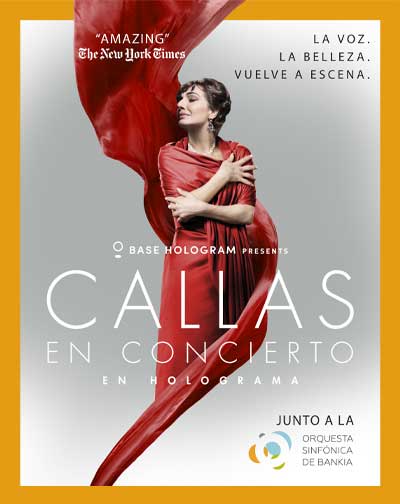 Concert Callas - Hologramme à Madrid
