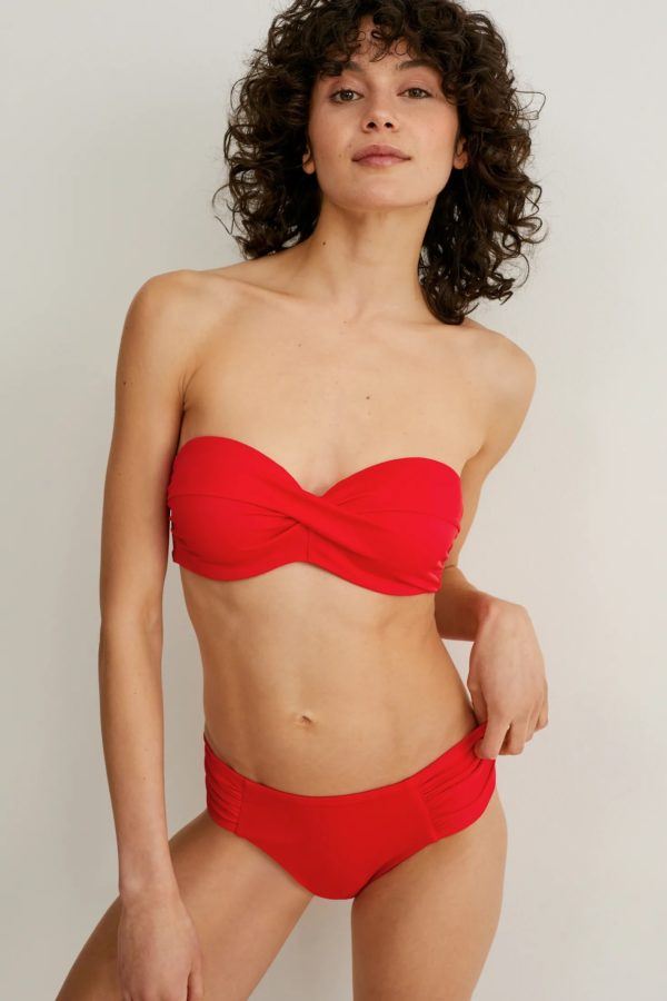 C&A 2022 Robe de bikini rouge d'été 