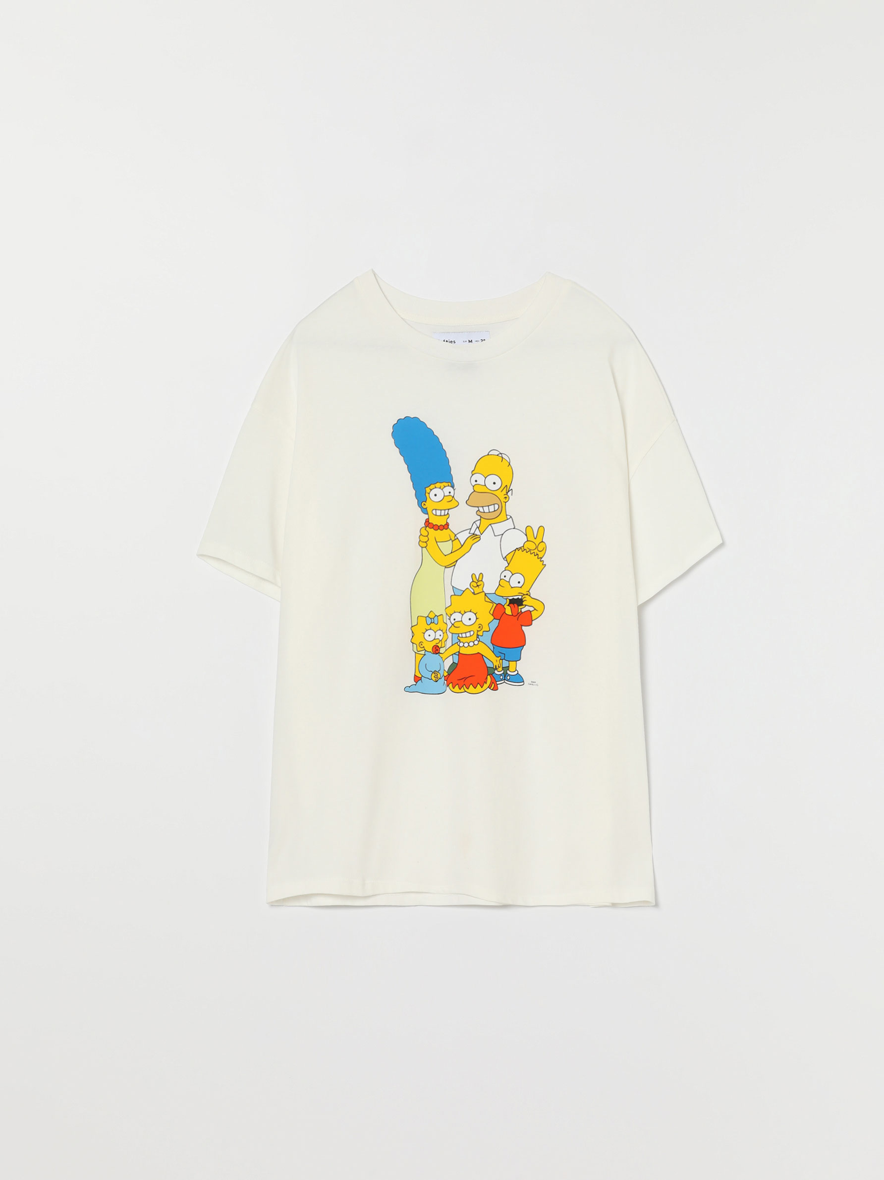 T-shirt ample à col rond et manches courtes. Il présente un imprimé sur le devant des vêtements The Simpsons™.