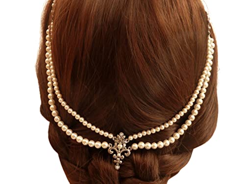 Diadème festif Shell Tiara Pearl Vintage Bridal