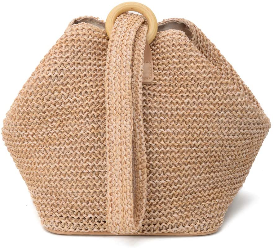 Lijun Straw Crochet Clutch, Fashion Bag, Wrist Evening Bag, Summer/Beach/Party Bag