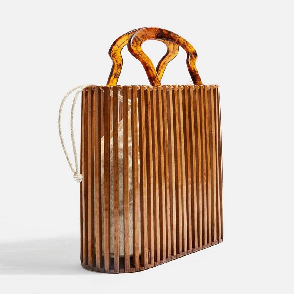 Coooi sac de paille sac à main créatif bambou sac de paille mode Simple rotin sac de plage printemps été dames polyvalent sac à bandoulière
