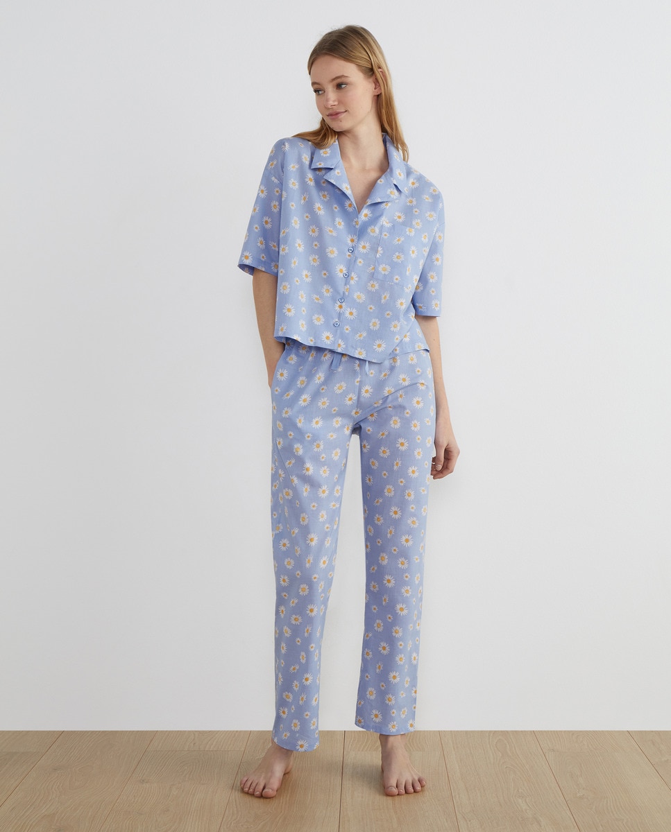 Pantalon de pyjama Easy Wear à imprimé marguerites