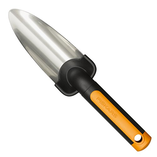 Greffe premium Fiskars, 27 cm, spatule en acier inoxydable, noir/orange, 1000727