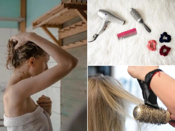 Comment sécher les cheveux au sèche-cheveux étape par étape à l'aide d'une brosse ronde