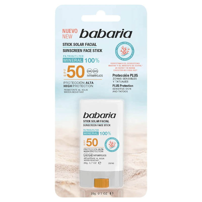Babaria – Stick visage hydratant et solaire SPF50