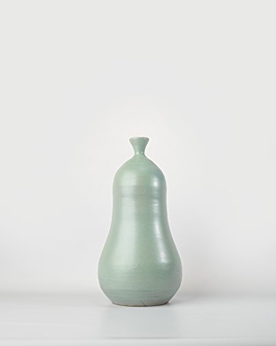 Vase vert fait main (vert, céramique)