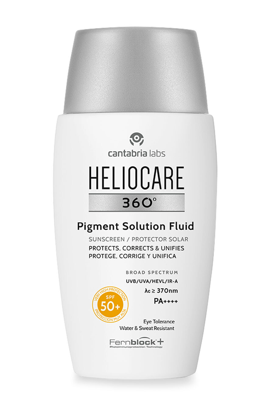 Heliocare 360​​° Pigment Solution Fluid Spf 50+, Crème Solaire Visage, Ultra Légère