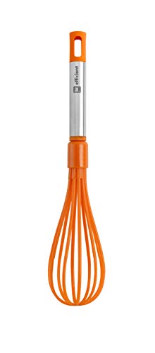 Robinet de Cuisine BRA Efficiency, Acier Inoxydable, Nylon et Silicone, Orange, 31 cm