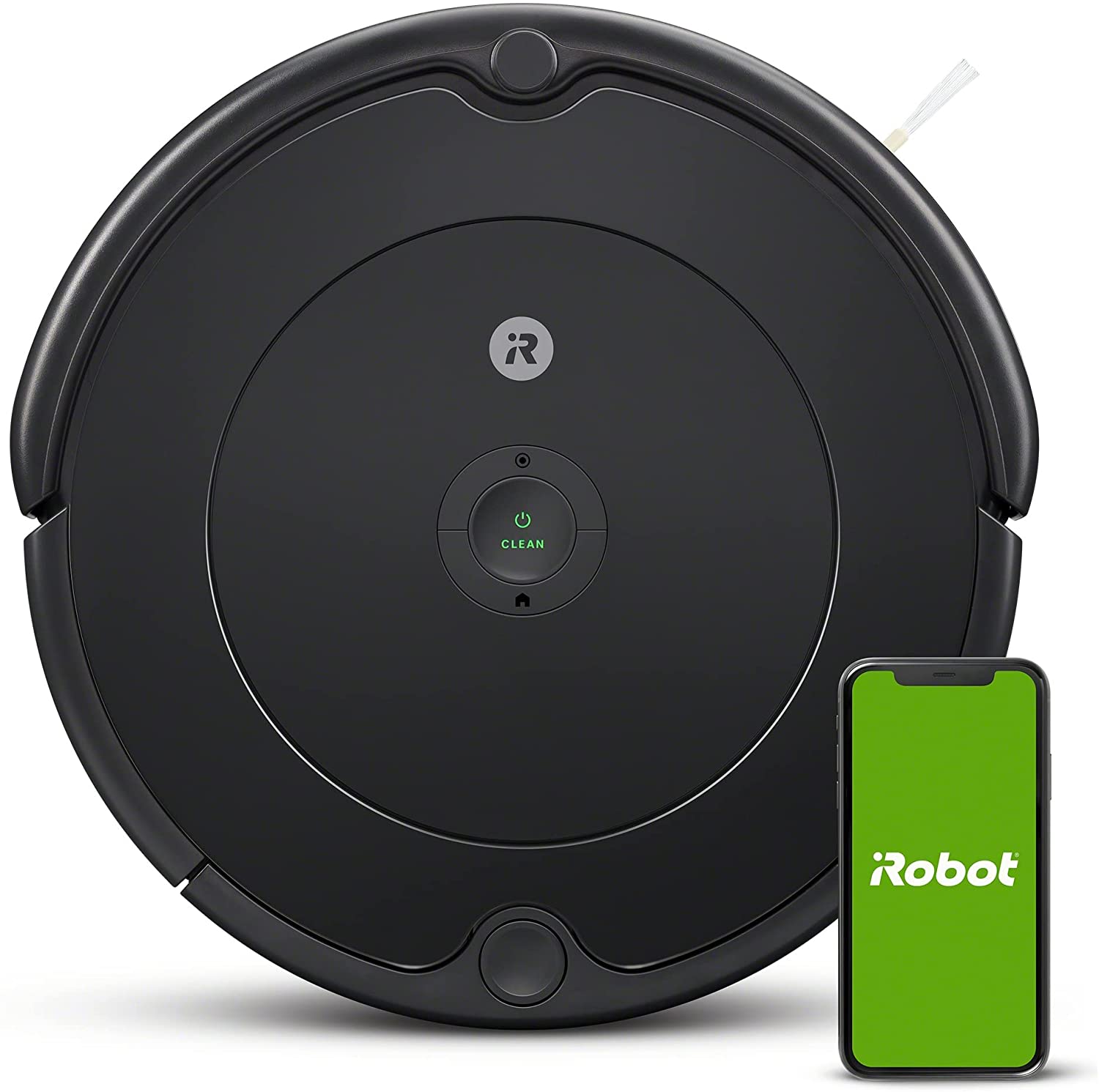 Aspirateur Robot Connecté Wi-Fi iRobot Roomba 692 - Système de Nettoyage à 3 Niveaux - Recommandations Personnalisées - Compatible avec Votre Assistant Vocal - Noir