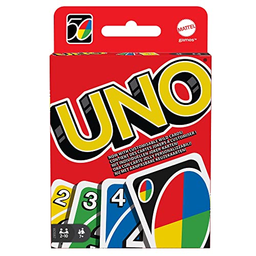 UNO Original - Jeu de cartes familial - Classique - Jeu de 112 cartes multicolores - 2 à 10 joueurs - Convient aux enfants et aux adultes - Cadeau à partir de 7 ans