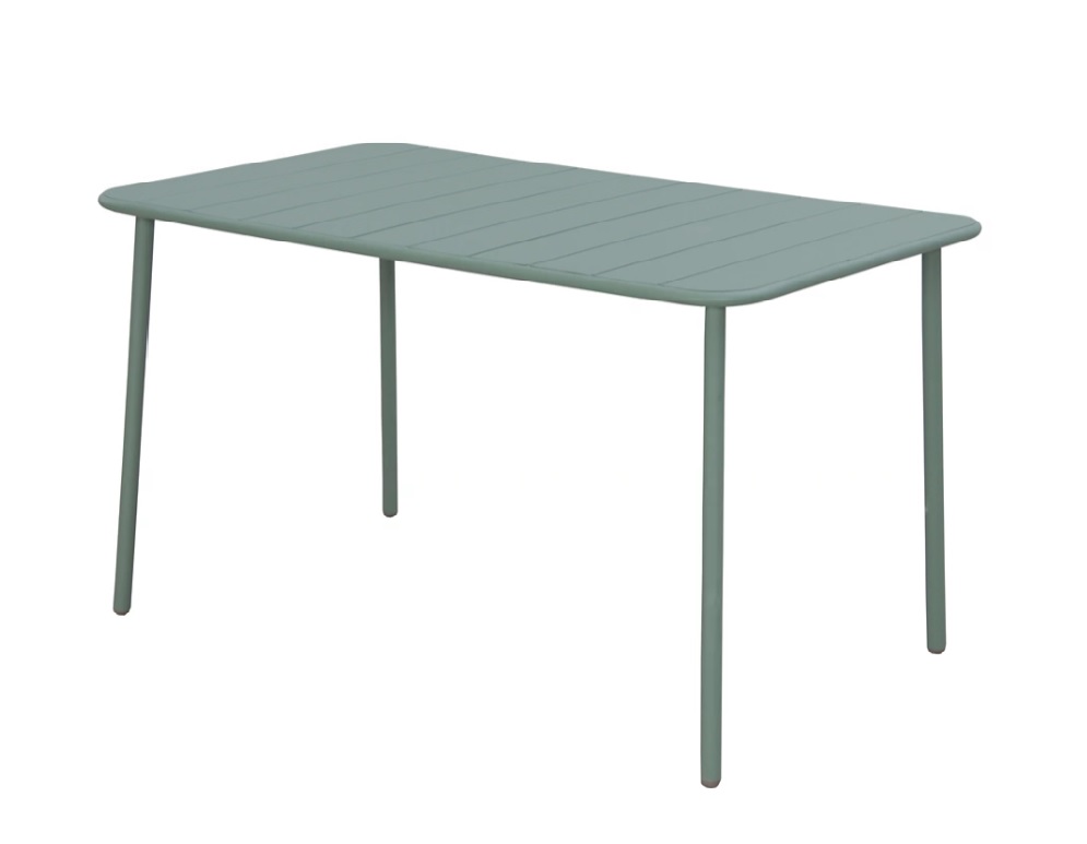 Table de balcon en métal NATERIAL vert café72x120x70 cm