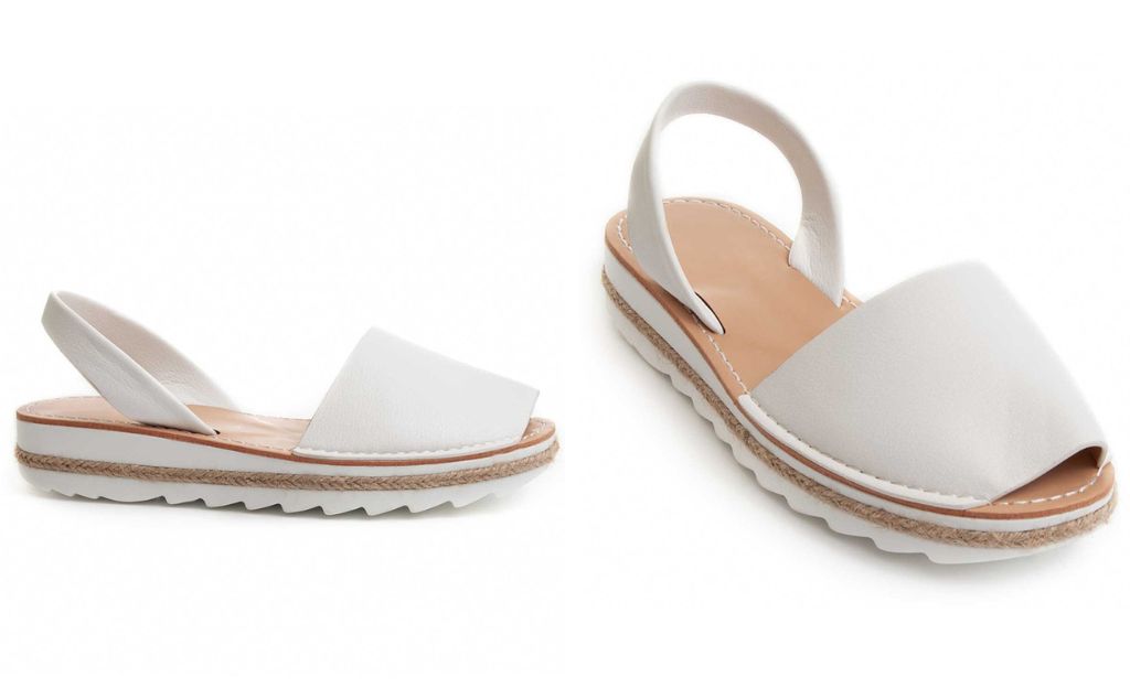 Sandales à plateforme blanches