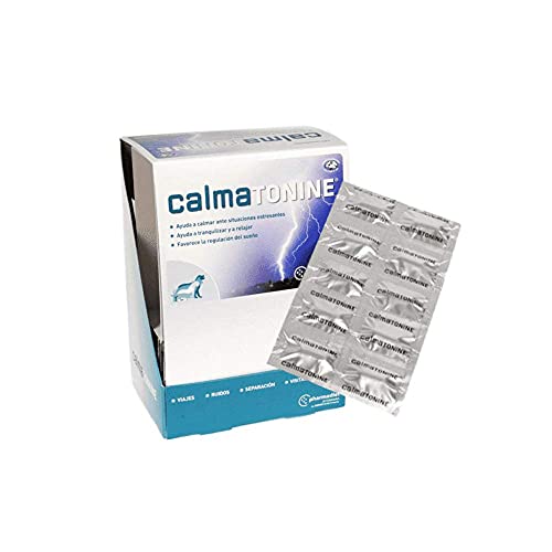 Pharmadiet Calmatonine pour conditions stressantes chez les chiens et les chats - Boîte de 10 comprimés
