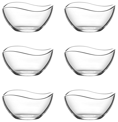 Lav 6 verres rigides Vira en verre (verre - bol à dessert vorspeise rigide 215ml)