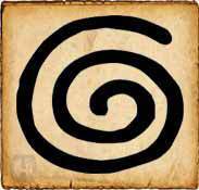 Symbole celtique en spirale original