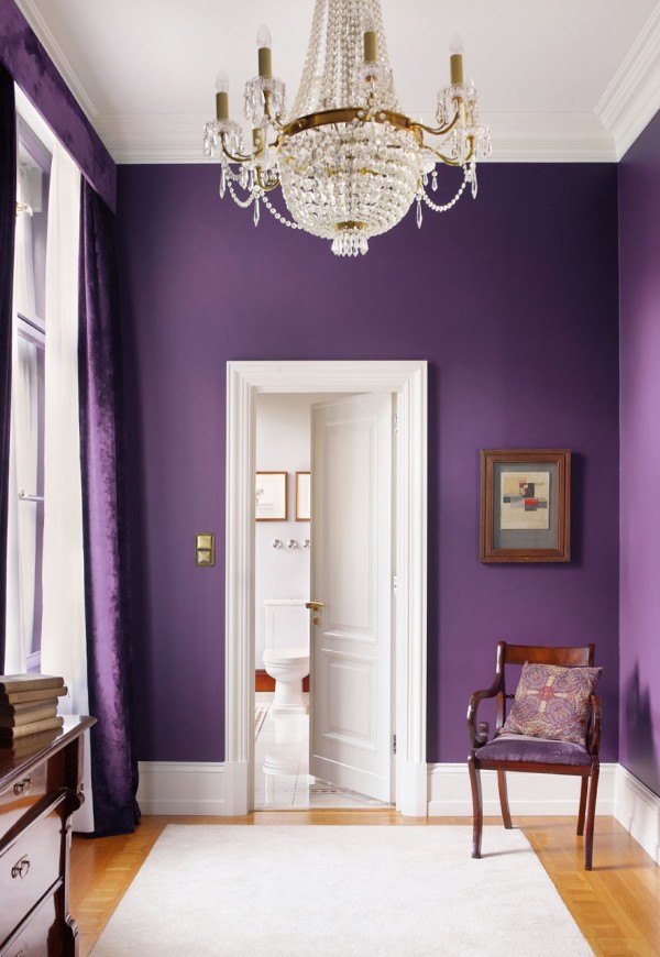 couloir couleur lilas