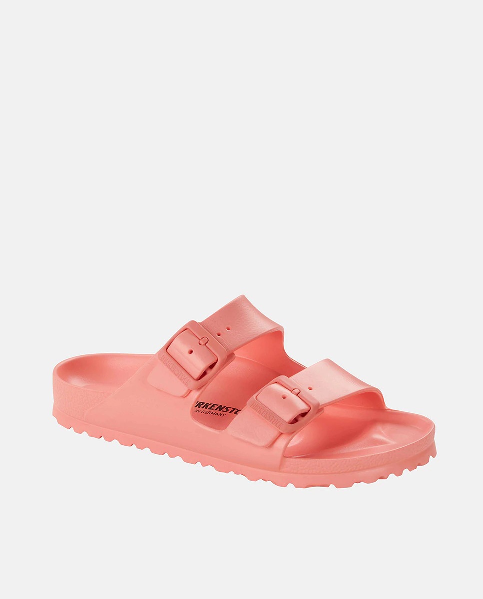 Birkenstock Buckle Two Straps Mesdames Tongs Corail