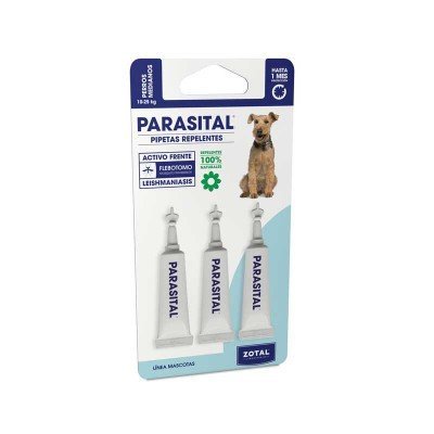 Pipette antiparasitaire Parasite pour chien moyen de 10 à 25 kg - 3x3 ml Zotal - actif contre la leishmaniose et autres moustiques, puces et tiques