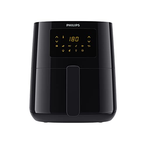 Philips HD9252/90 Friteuse à air chaud - Friteuse à air chaud originale 1400W, Convient pour 2-3 personnes, 800g/4.1L, Affichage numérique, Noir