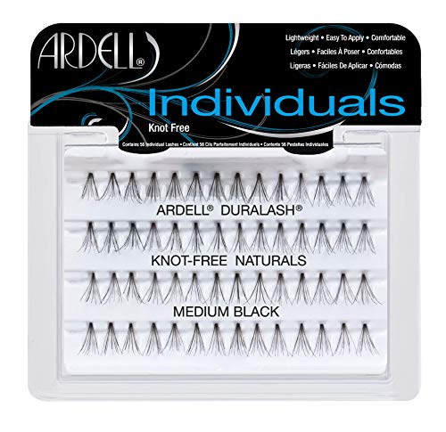 Ardell Duralash Singles | Cils naturels - Noir - Longueur moyenne | SHOPBOP Léger - Facile à appliquer - Confortable | Contient 56 cils individuels