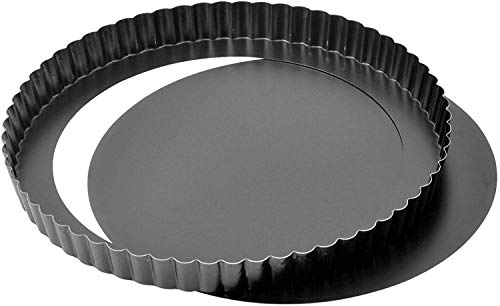 Kaiser Delicious Quiche Pan avec fond amovible, noir, 28 cm