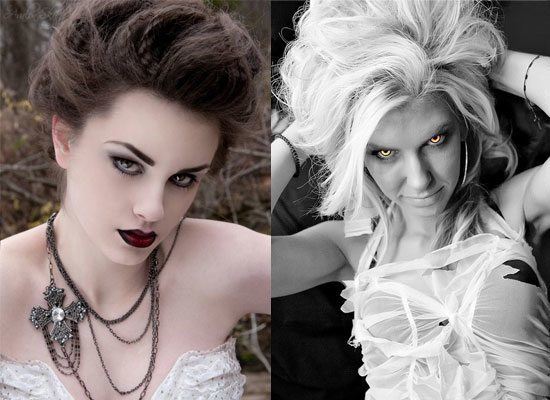 coiffures pour halloween 2014, coiffures pour costumes de vampire