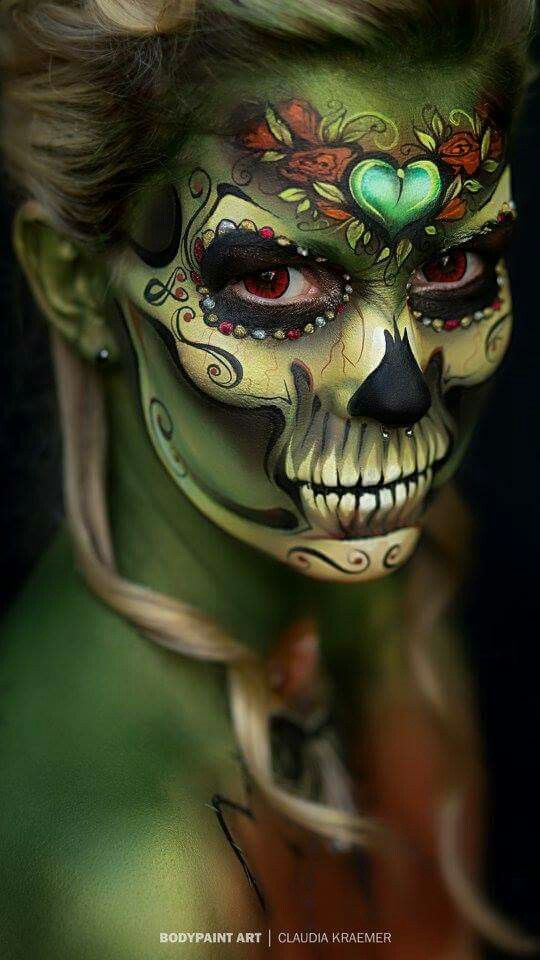 Maquillage Halloween Crâne