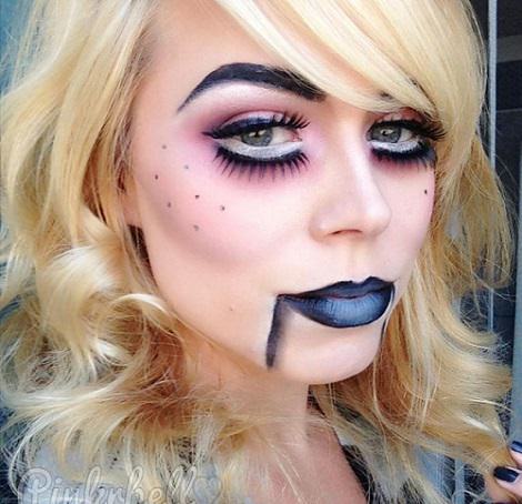 Poupée de maquillage d'horreur d'Halloween 2014