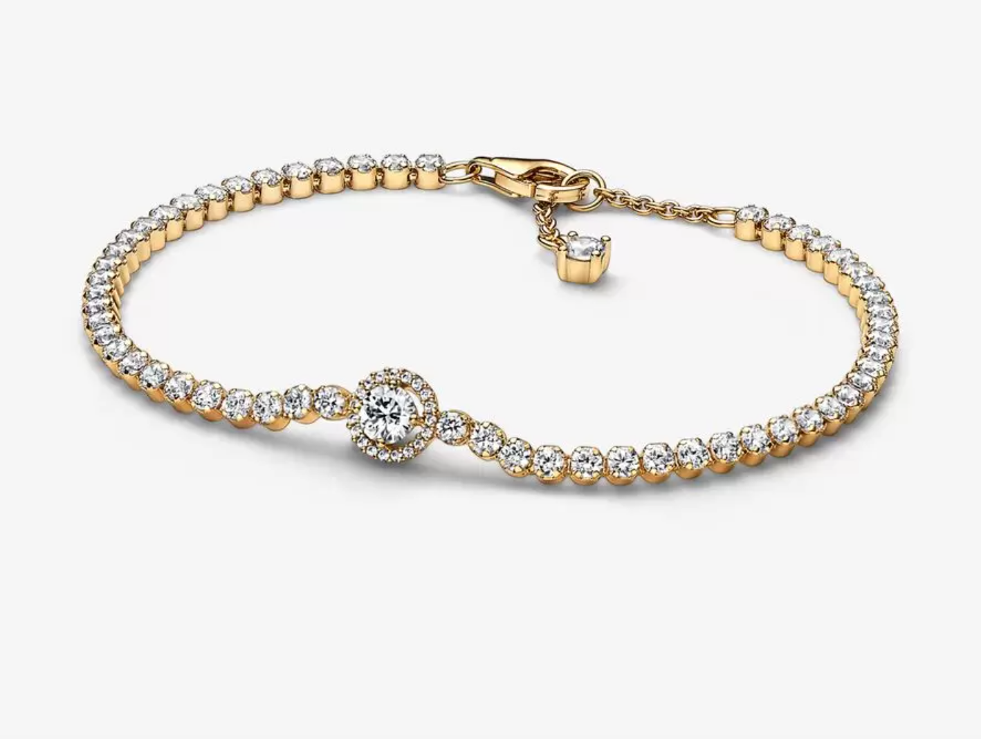 Bracelet Tennis Halo Brillant