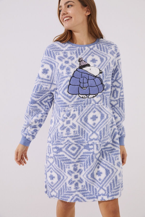 Pyjama Snoopy Bleu Laine