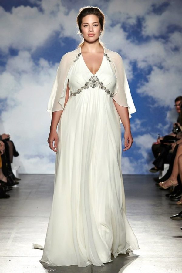 la robe de mariée d'inspiration grecque de jenny-packham pour potelée