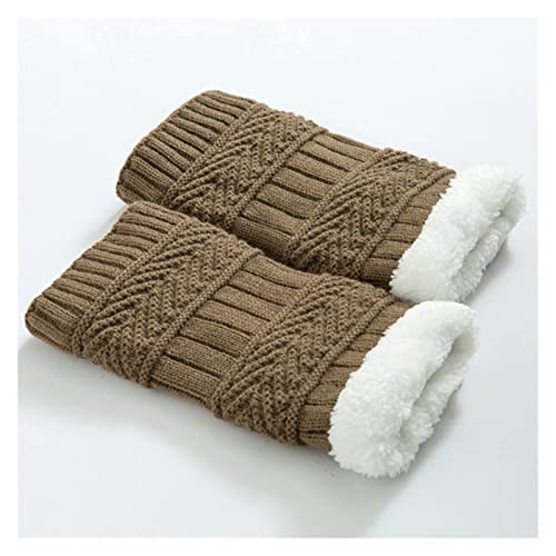 Calentadores Piernas Mujer automne hiver femmes bottines en tricot chaud Crochet botte chaussettes laine couvre-bottes tricot chaud doux couvre-pieds