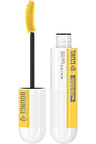 Maybelline New York, Mascara Colossal Curl Bounce, Curl Volume, Memory Curl Formula, Extreme Black, 9,5 ml