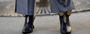 Marypaz et des bottines noires avec des escarpins design apportent une touche originale à n'importe quelle tenue, SOLDE  