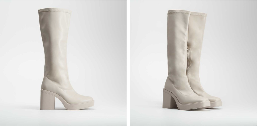 Bottes à talon plateforme NYC