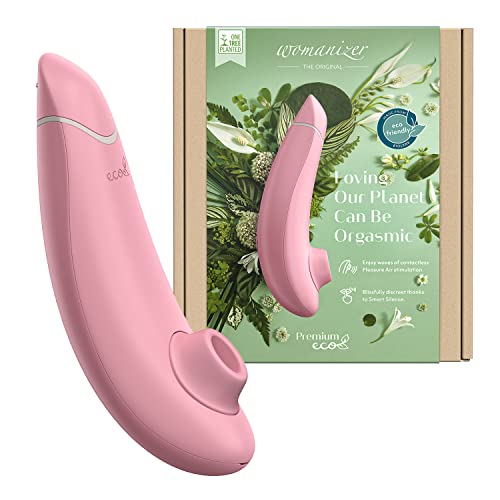 Womanizer Premium Eco-Clitoris Sucker - Stimulateur de clitoris végétalien pour femme avec 12 niveaux d'intensité - Ventouse pour femme avec Smart Mute - Vibromasseurs pour femmes et couples