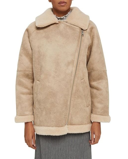 Manteau en daim réversible femme et SHEEPER ESPRIT