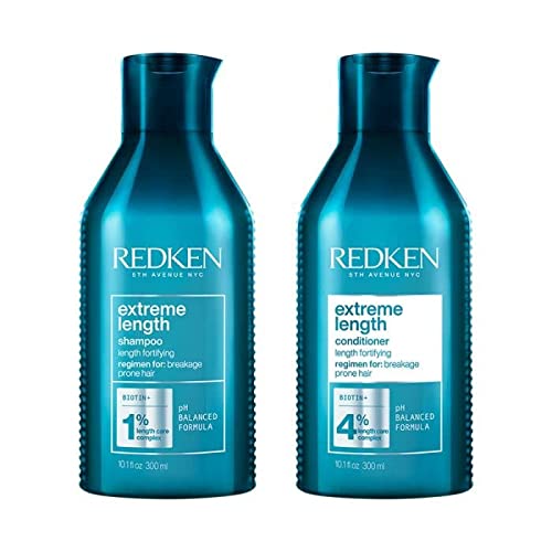 Redken Extra Length Shampoing 300 ml & Après-shampooing 300 ml Duo
