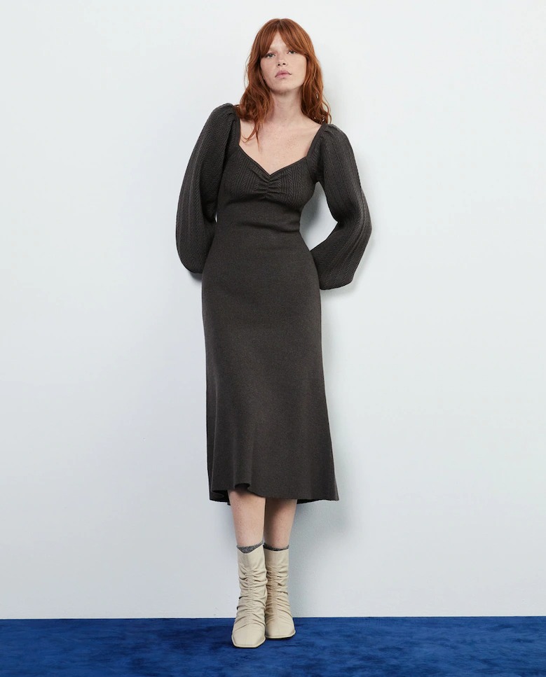 Robe en maille à manches longues Tintoret