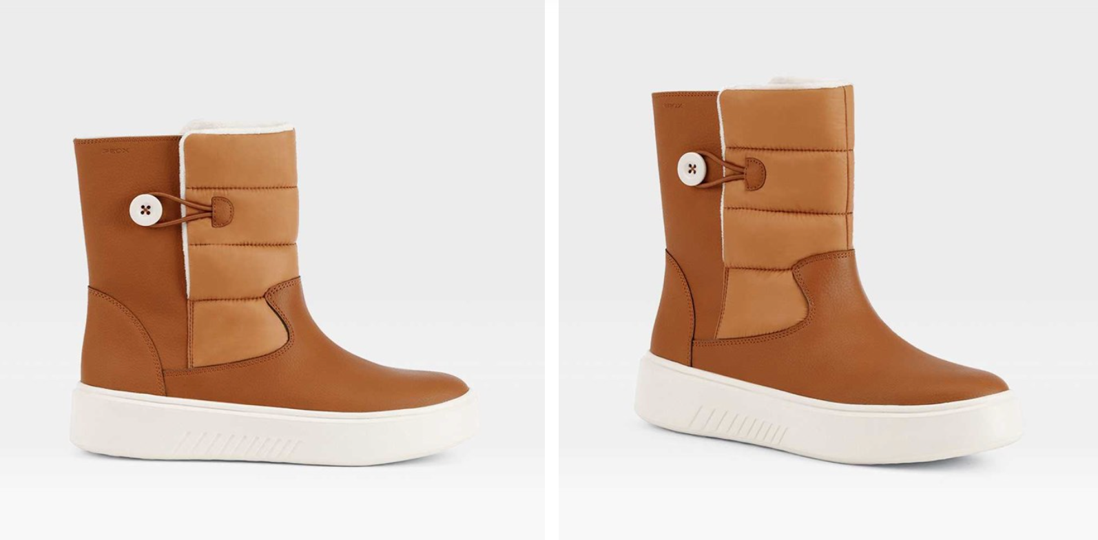 Bottines plates en cuir Nhenbus GEOX