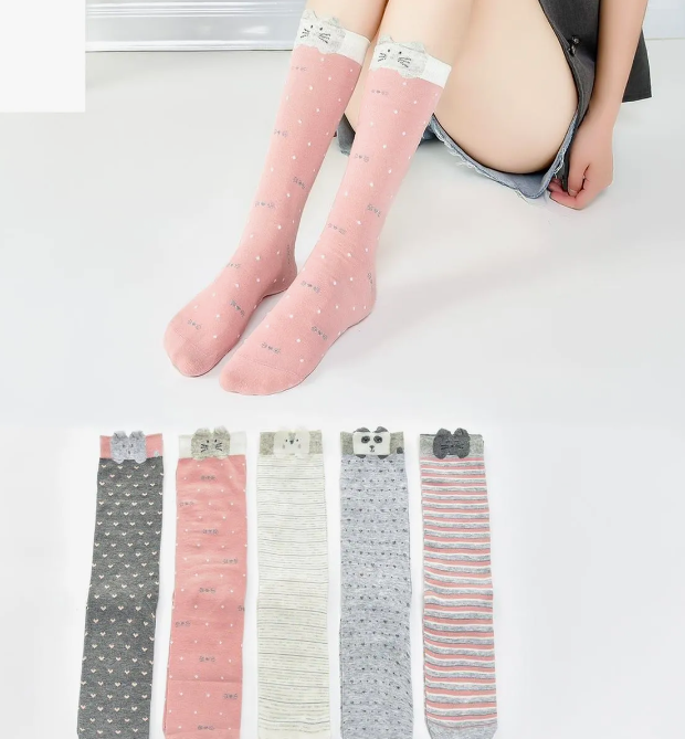 Lot de 12 bas chaton pour femme