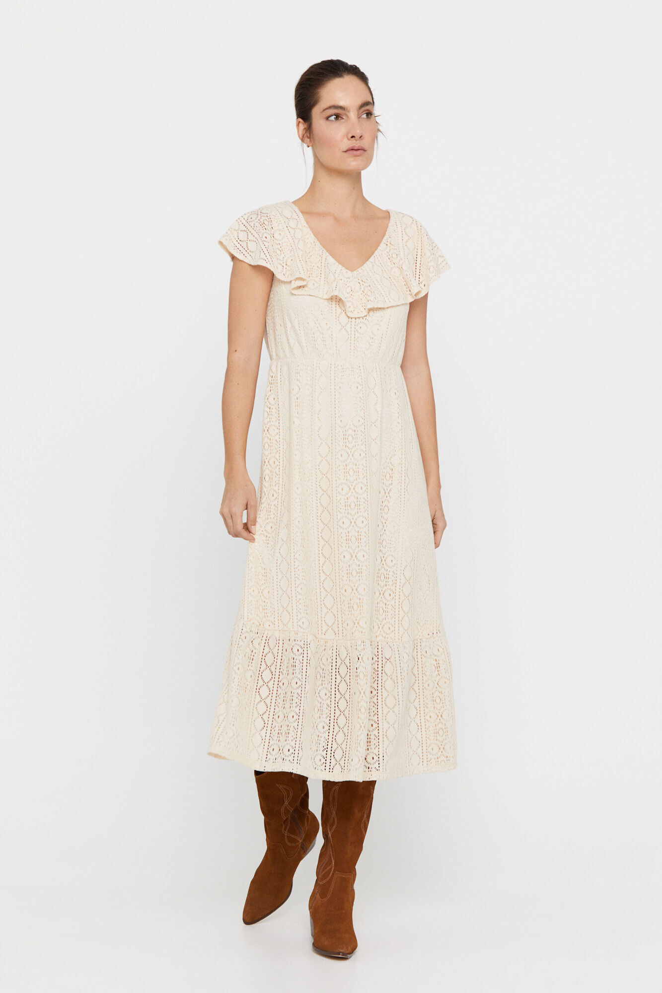 robe en maille ajourée