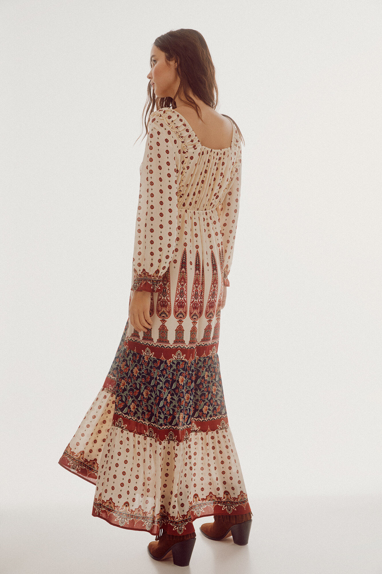 Robe longue à imprimé bohème Slowlove